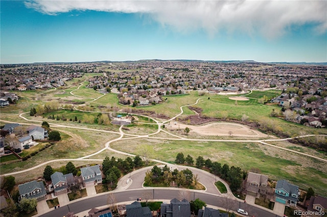 aerial view featuring a residential view