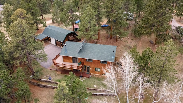 view from above of property