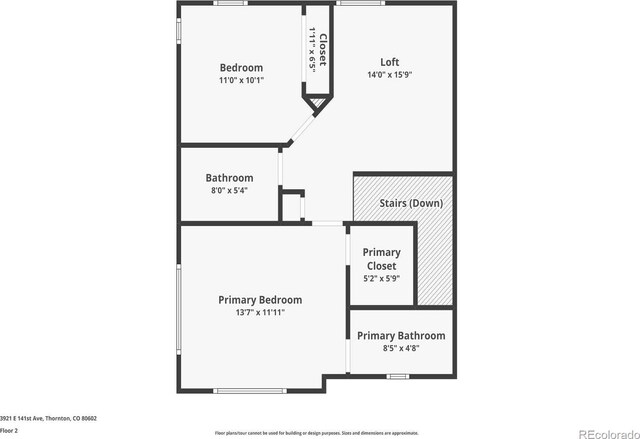 3921 E 141st Ave, Thornton, CO 80602 - room layout