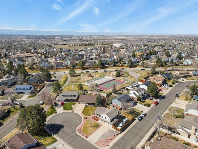 3785 E 134th Ct, Thornton, CO 80241 - aerial view of property and surrounding area with nearby suburban area