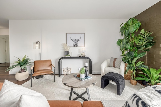 interior space featuring wood finished floors