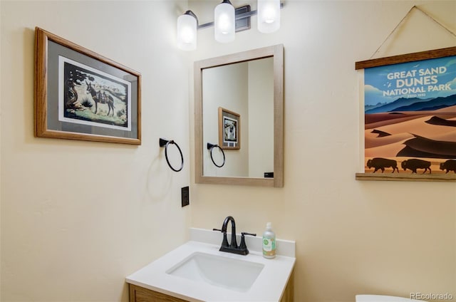 30490 Harvard Cir, Buena Vista, CO 81211 - half bathroom with vanity and toilet