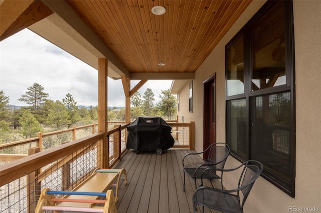 30490 Harvard Cir, Buena Vista, CO 81211 - wooden deck with area for grilling