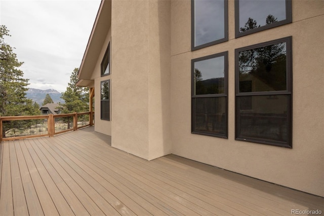 30490 Harvard Cir, Buena Vista, CO 81211 - deck featuring a mountain view