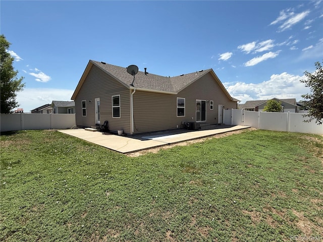 6836 Loudon St, Wellington, CO 80549 - back of house with a patio area and a fenced backyard