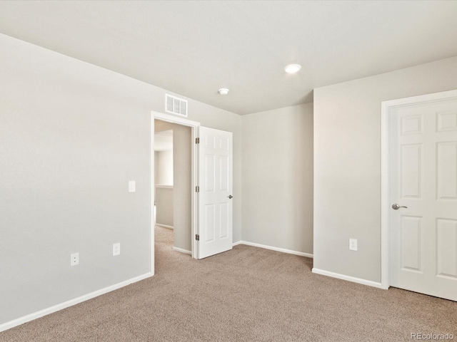 view of carpeted empty room