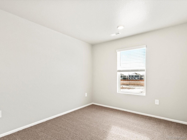 view of carpeted empty room