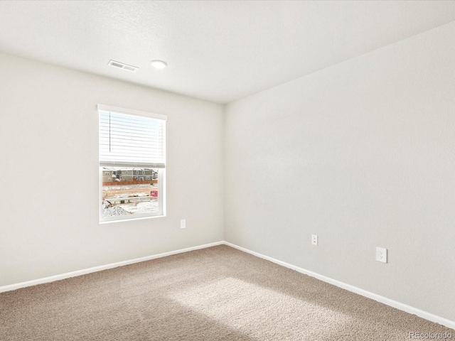 view of carpeted empty room