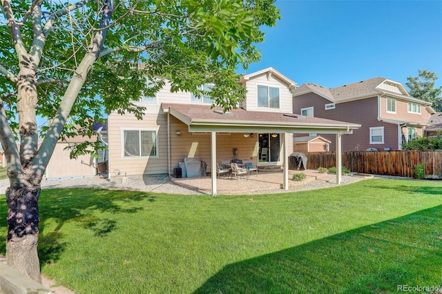15122 Fillmore Way, Thornton, CO 80602 - back of property with a fenced backyard and a patio