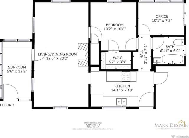 620 Walnut St, Windsor, CO 80550 - view of room layout