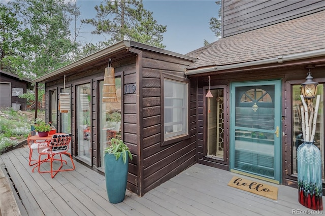 119 Yew Ln, Bailey, CO 80421 - view of wooden deck