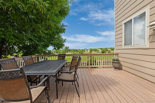 13753 Monroe St, Thornton, CO 80602 - wooden terrace with outdoor dining space