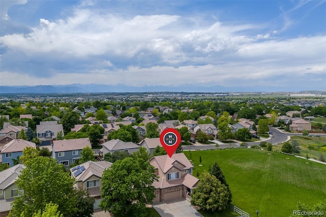 13753 Monroe St, Thornton, CO 80602 - aerial view of residential area with mountains