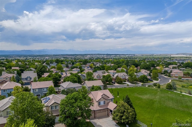 13753 Monroe St, Thornton, CO 80602 - aerial view of residential area with a mountainous background