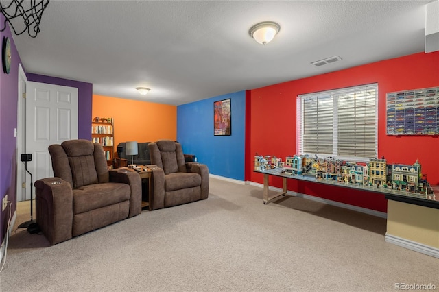 view of carpeted cinema room