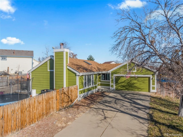 bungalow with a garage