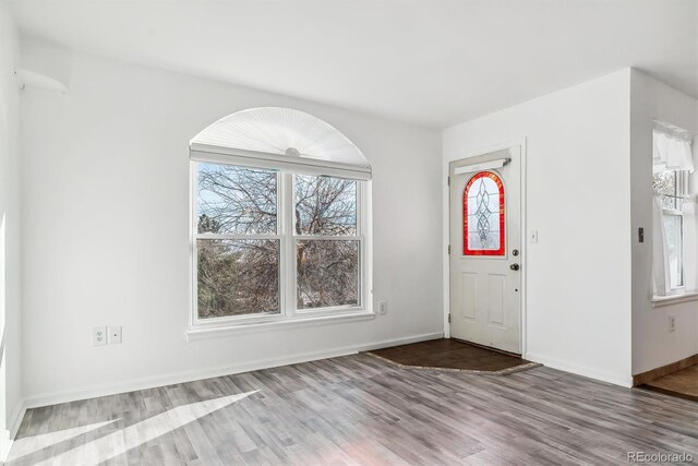 1648 S Cole St Unit B7, Lakewood, CO 80228 - entrance foyer featuring wood finished floors and baseboards