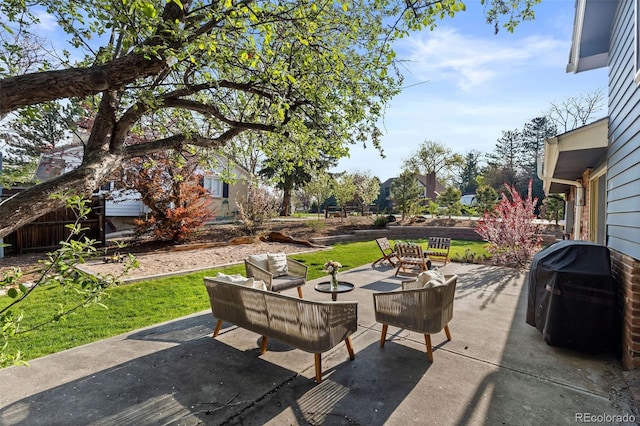 10801 W 29th Ave, Lakewood, CO 80215 - view of patio featuring an outdoor hangout area and a grill