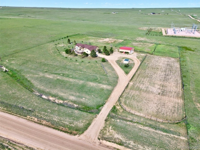 1625 N Yoder Rd, Yoder, CO 80864 - aerial overview of property's location with rural landscape