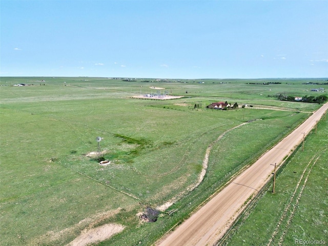 1625 N Yoder Rd, Yoder, CO 80864 - aerial view of property's location featuring rural landscape and a pastoral area