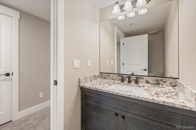 bathroom featuring vanity