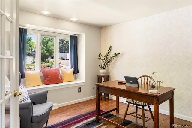 4810 W 102nd Pl, Westminster, CO 80031 - office area with wood finished floors