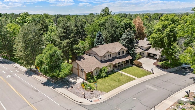 4810 W 102nd Pl, Westminster, CO 80031 - aerial view of property and surrounding area with a forest