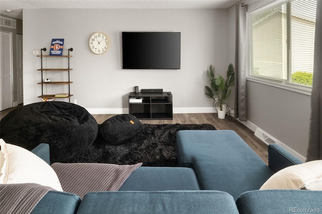 2271 Coronado Pkwy N Unit D, Denver, CO 80229 - living room featuring wood finished floors and baseboards
