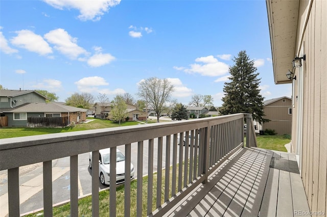 2271 Coronado Pkwy N Unit D, Denver, CO 80229 - wooden deck featuring a residential view