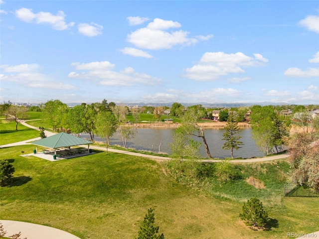 2271 Coronado Pkwy N Unit D, Denver, CO 80229 - water view featuring a gazebo