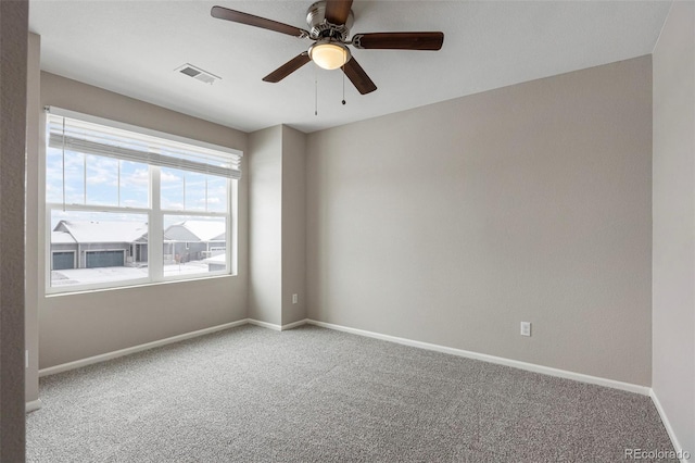1523 Honeysuckle Ct, Brighton, CO 80601 - carpeted empty room with baseboards and a ceiling fan