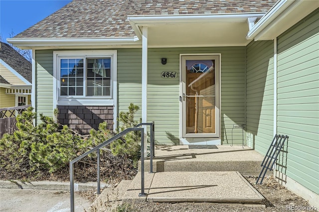4861 Curie Ct, Boulder, CO 80301 - property entrance featuring a shingled roof