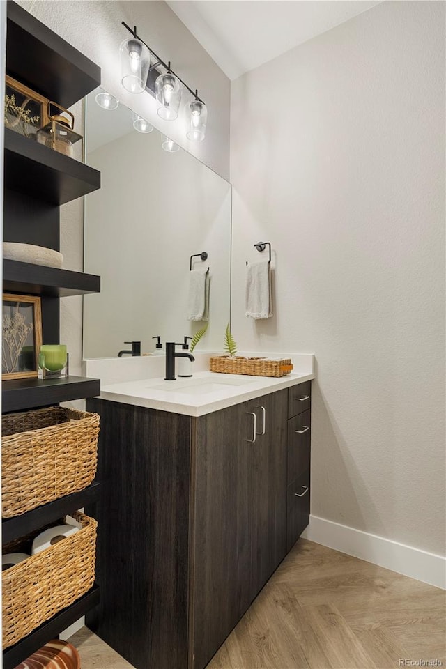 bathroom with vanity