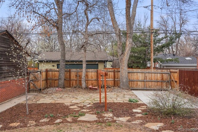 841 Niagara St, Denver, CO 80220 - view of yard featuring a gate and fence private yard