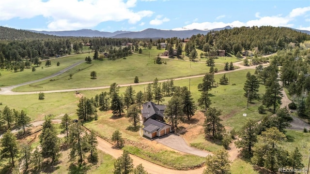 25350 Ridge Way, Golden, CO 80401 - aerial view of sparsely populated area featuring a mountain backdrop