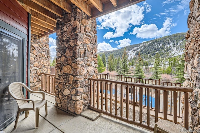 22714 US Highway 6 Unit 5945, Keystone, CO 80435 - balcony featuring a mountain view