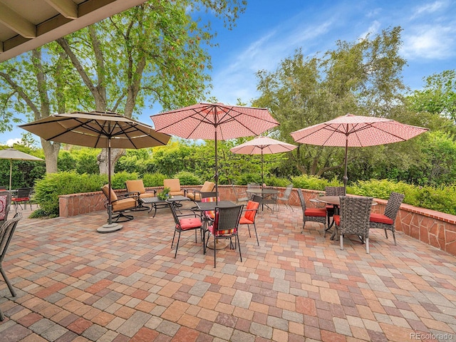 595 W Lake Ave, Littleton, CO 80120 - view of patio / terrace with outdoor dining space