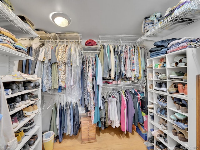 595 W Lake Ave, Littleton, CO 80120 - walk in closet featuring wood finished floors
