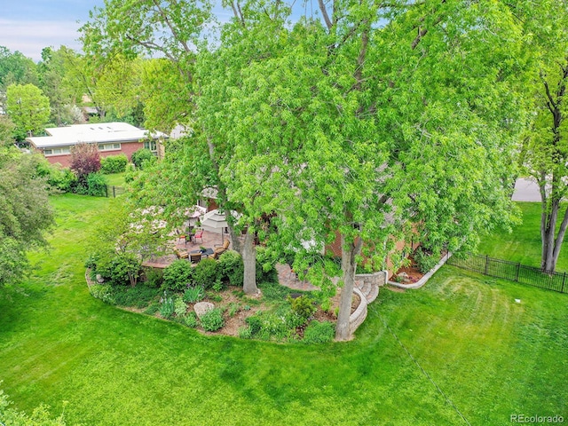 595 W Lake Ave, Littleton, CO 80120 - view of yard featuring a wooden deck