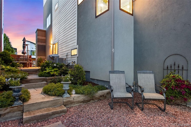 357 Pascal St, Fort Collins, CO 80524 - property exterior at dusk with stucco siding