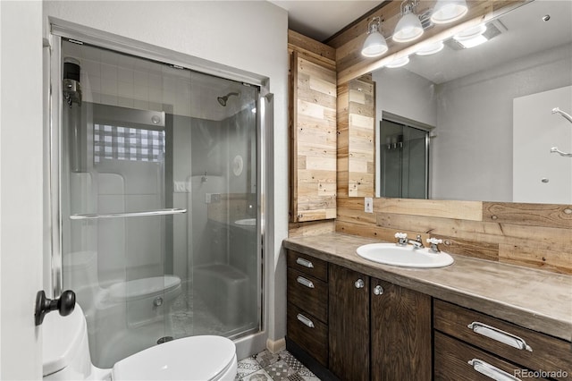 369 County Road 4051, Granby, CO 80446 - bathroom with a stall shower, toilet, and vanity