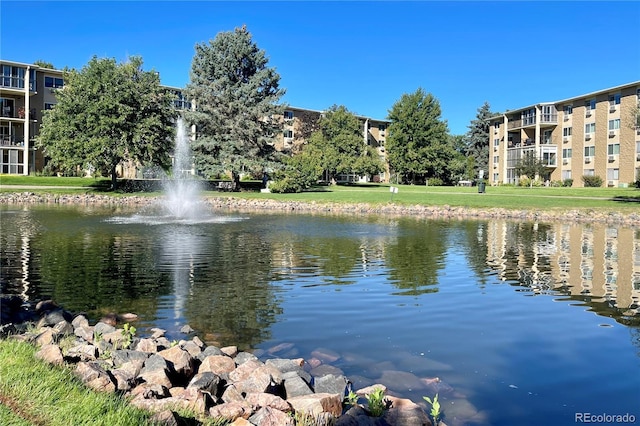 view of water feature