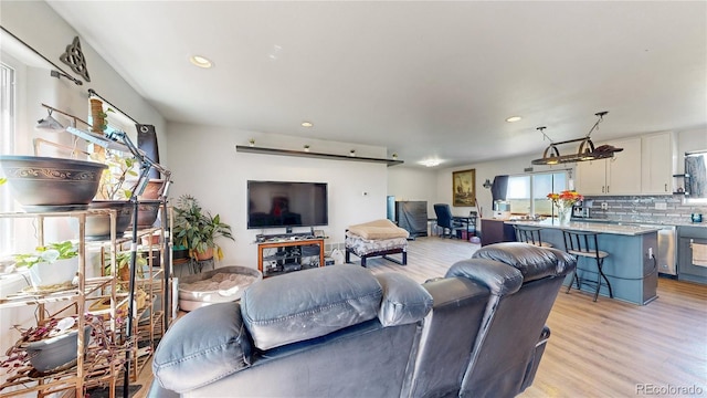 40291 Gold Nugget Dr, Deer Trail, CO 80105 - living room with recessed lighting and light wood finished floors