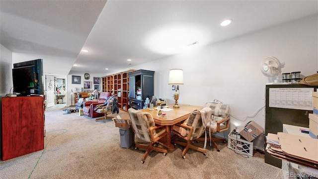 40291 Gold Nugget Dr, Deer Trail, CO 80105 - carpeted dining room featuring recessed lighting