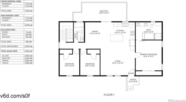 40291 Gold Nugget Dr, Deer Trail, CO 80105 - view of home floor plan