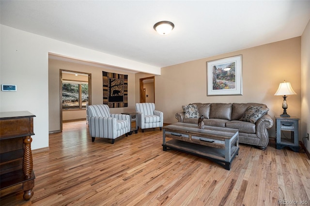 44 Conestoga Ct, Bailey, CO 80421 - living area with light wood finished floors and baseboards