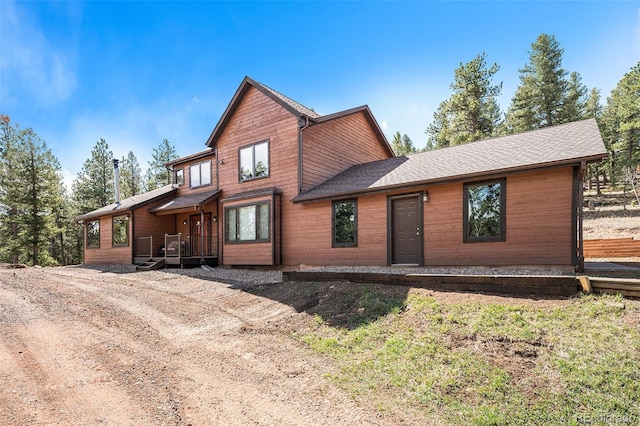 44 Conestoga Ct, Bailey, CO 80421 - rustic home featuring a shingled roof