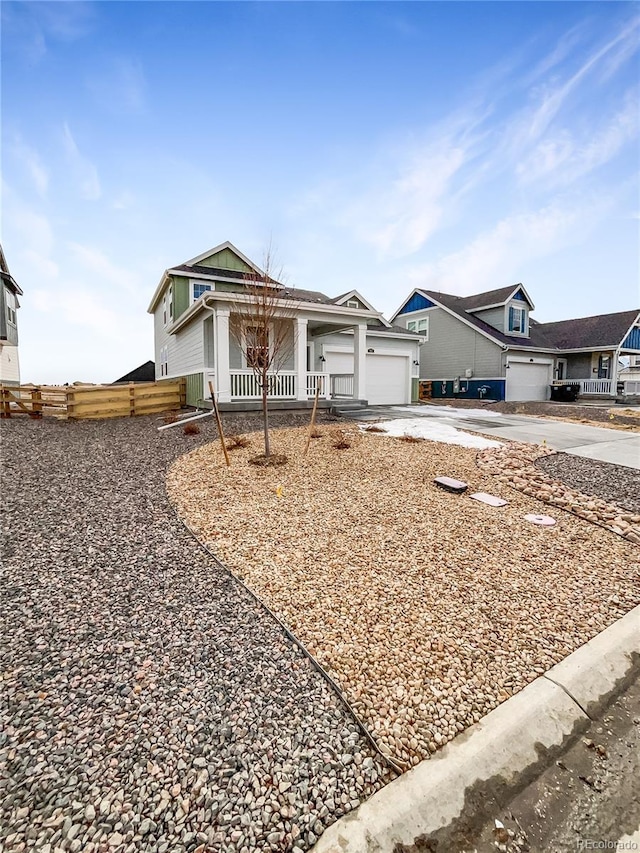 single story home featuring a garage