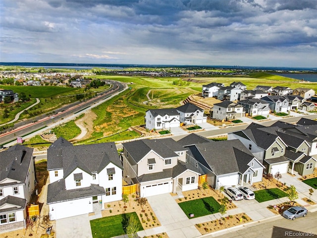 9374 Quartz St, Arvada, CO 80007 - aerial view of residential area with a nearby body of water