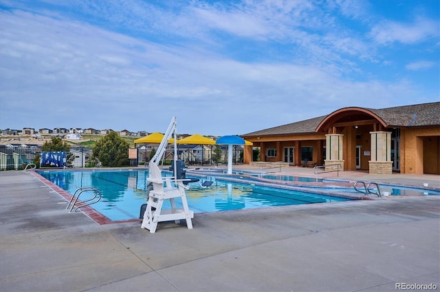 5336 Trails Edge Ln, Castle Rock, CO 80104 - community pool with a patio area